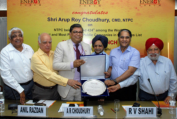NTPC , CMD Felicitated by India Energy Forum