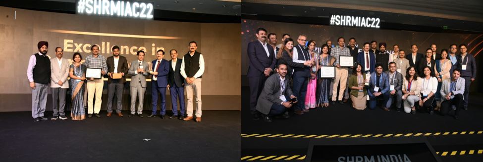 NTPC Limited received the "SHRM HR Excellence Awards 2022" in a glittering function held at Taj Palace, New Delhi, on 23rd November, 2022.