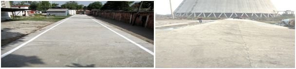 आईआरसी विनिर्देशों के अनुसार फ्लाई ऐश आधारित जियो-पॉलिमर कंक्रीट सड़क का निर्माण